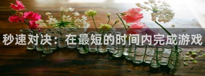 杏盛平台注册：秒速对决：在最短的时间内完成游戏